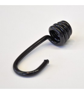 Black plastic hook - 100 pieces