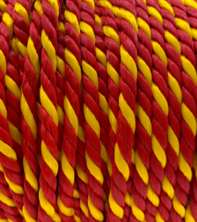 Cordon cable jaune/rouge 5 mm - Bobine 100 m